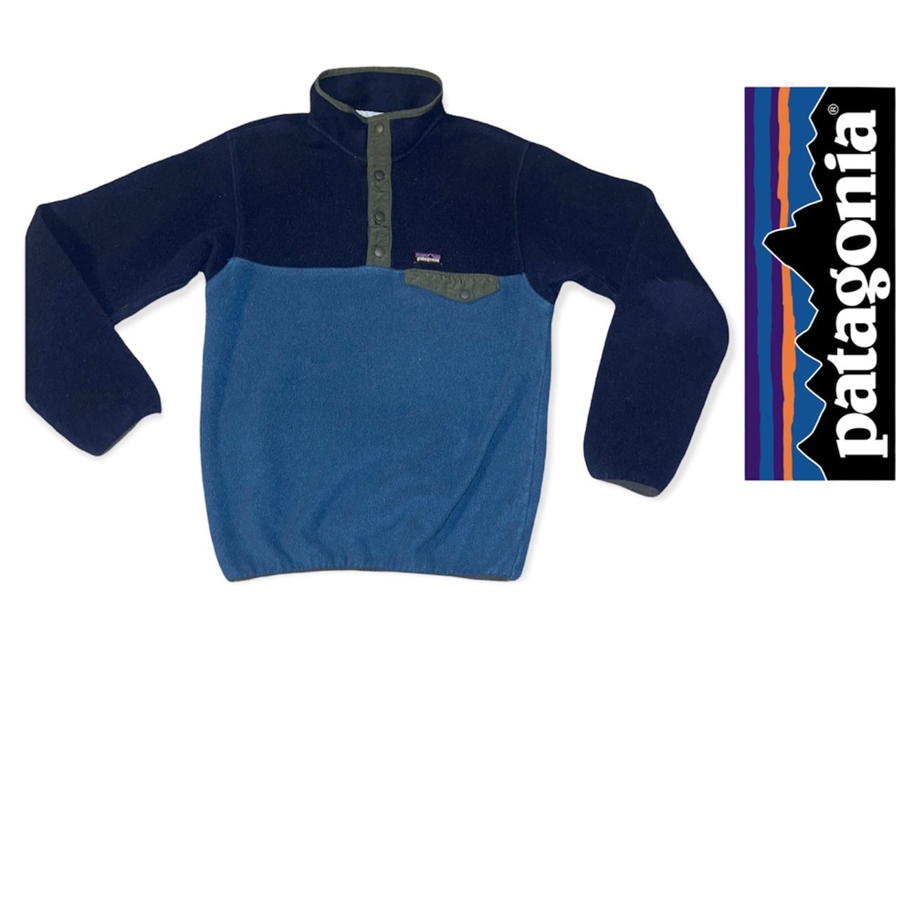 Boys Patagonia fleece pullover synchilla xl